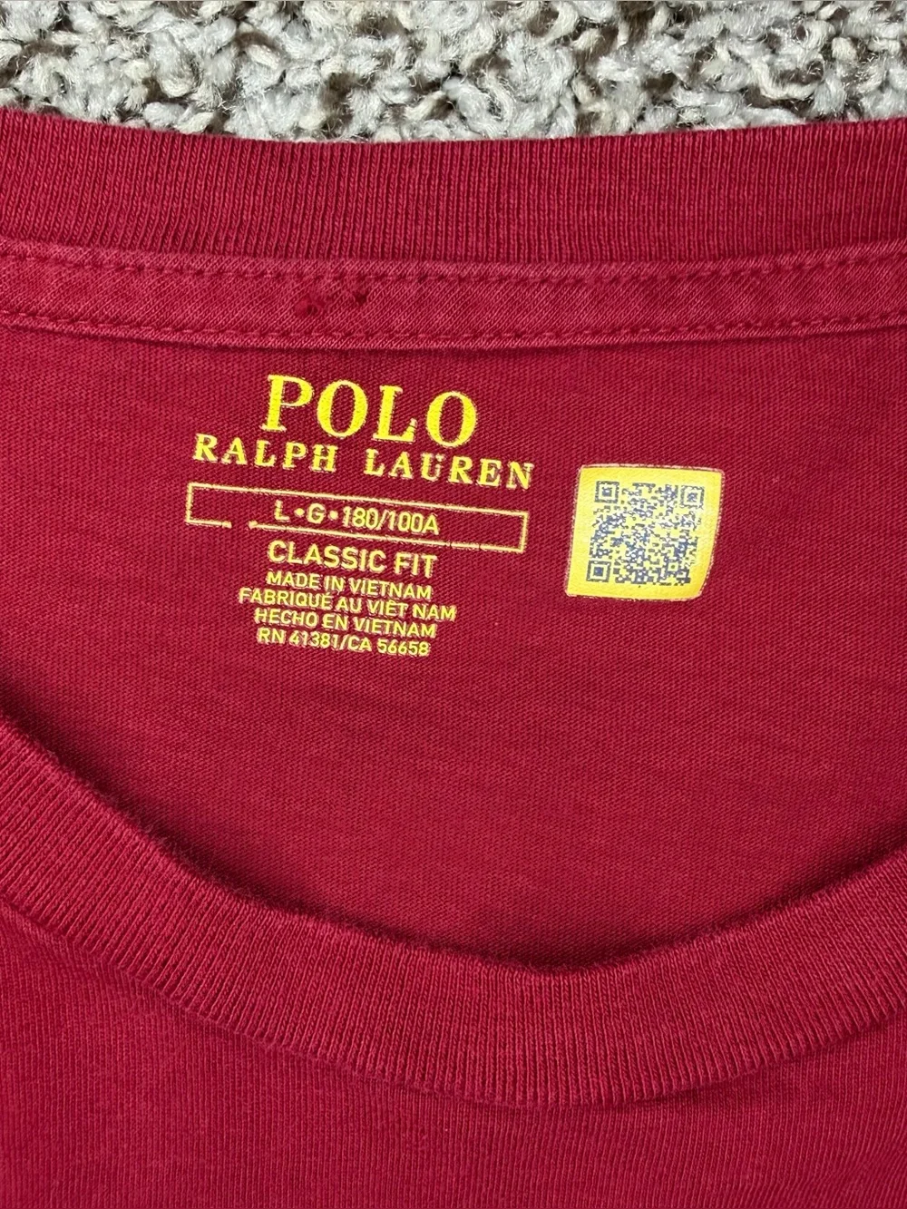 Polo Ralph Lauren Classic Fit Long Sleeve T-Shirt Men’s L Pony Logo Preppy Work
